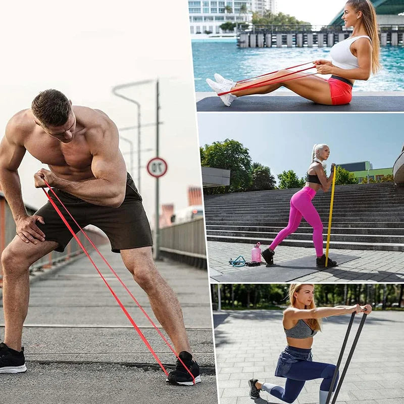 Resistance Bands 3 Pcs Gym Band Workout Rubber Loop For Exercise Strength Training Fitness Powerlifting Body Stretching CrossFit