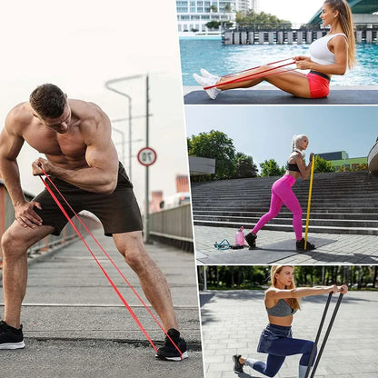 Resistance Bands 3 Pcs Gym Band Workout Rubber Loop For Exercise Strength Training Fitness Powerlifting Body Stretching CrossFit